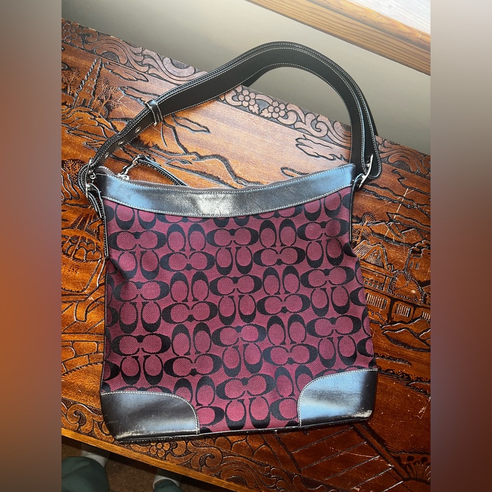 Coach Vintage Canvas HoBo Shoulder Bag ❤️